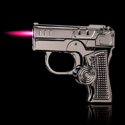 Noir Chrome Gun Lighter